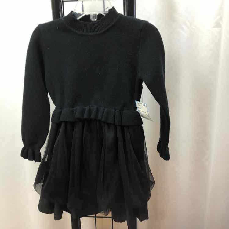Black Solid Child Size 3 Girl's Dress