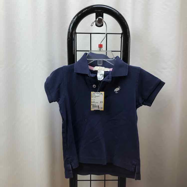 Beaufort Bonnet Co. Navy Solid Child Size 2 Boy's Shirt