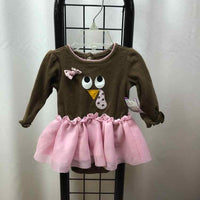 Koala Kids Brown Patch Child Size 3-6 Months Girl's Dress