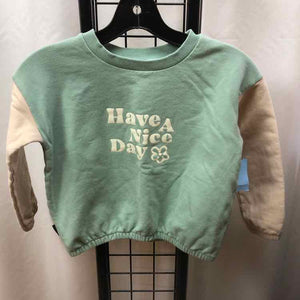 Tiny Tribe Mint Green Graphic Child Size 6 Girl's Sweatshirt
