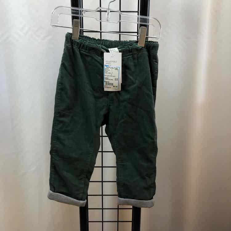 H & M Green Solid Child Size 2 Boy's Pants
