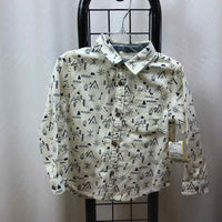 Gymboree White Patterned Child Size 2 Boy's Shirt