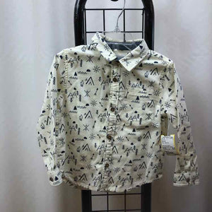 Gymboree White Patterned Child Size 2 Boy's Shirt