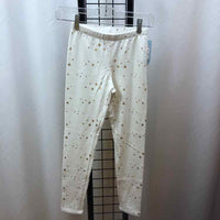 Cat & Jack White Stars Child Size 10/12 Girl's Leggings