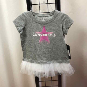 Converse Gray Logo Child Size 3 Girl's Shirt