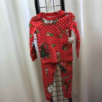 Pottery Barn Kids Red Christmas Child Size 4 Girl's Pajamas