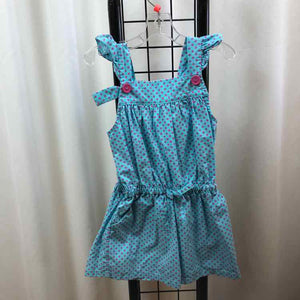 Eleanor Rose Baby Blue Dotted Child Size 4/5 Girl's Romper