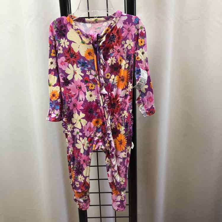 Gigi & Max Purple Floral Child Size 12 m Girl's Pajamas