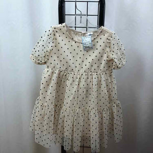 Gap White Dotted Child Size 4 Girl's Dress