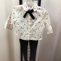 Peek White Dotted Child Size 2 Girl's Outfit
