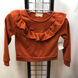 between Rust Solid Child Size 7 Girl's Sweater