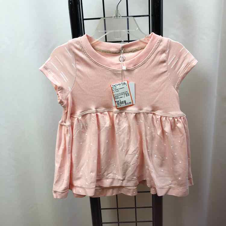 The Teacam Collection Pink Dotted Child Size 3 Girl's Shirt