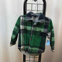 Gap Green Plaid Child Size 2 Boy's Shirt