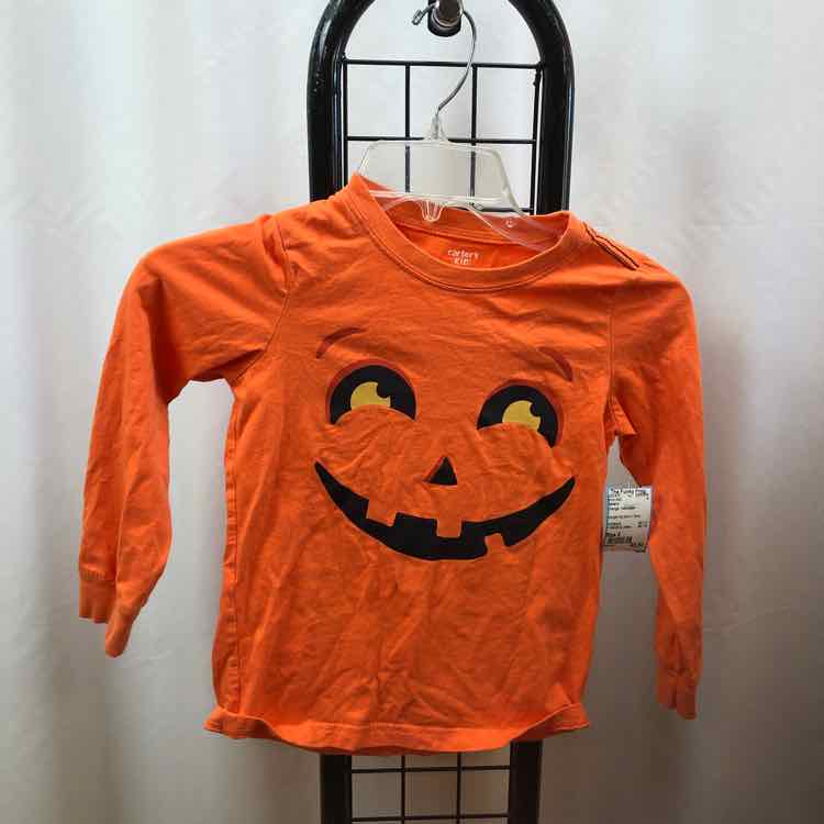 Carter's Orange Halloween Child Size 6 Boy's Shirt