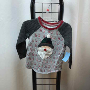 mudpie Gray Christmas Child Size 12-18 m Boy's Shirt