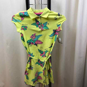 Tommy Hilfiger Lime Green Floral Child Size 8 Girl's Dress