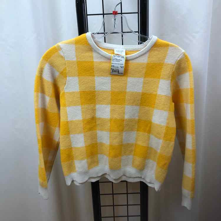English Factory Recess Yellow Checkered Child Size 11/12 Girl's Sweater