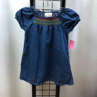 Hanna Andersson Denim Smocked Child Size 2/3 Girl's Dress
