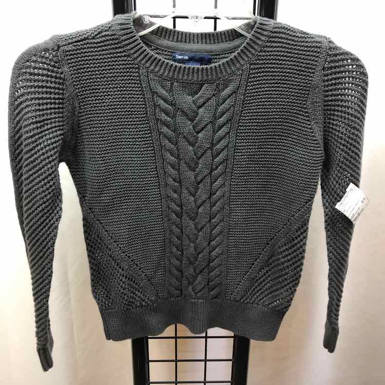 Gap Gray Solid Child Size 10 Girl's Sweater