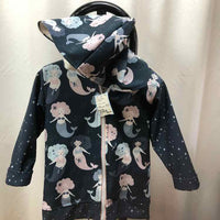 The Teacam Collection Blue Patterned Child Size 3/4 Girl's Outerwear