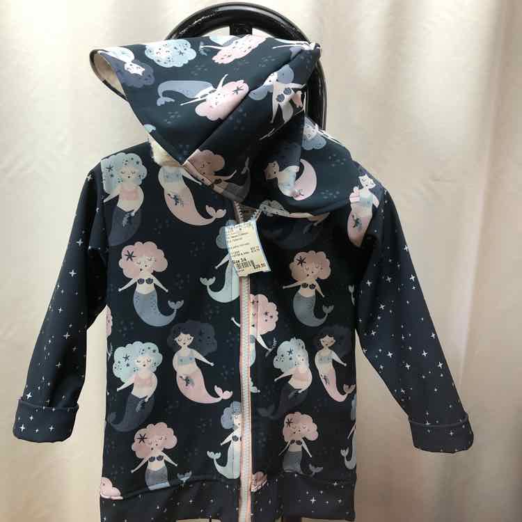 The Teacam Collection Blue Patterned Child Size 3/4 Girl's Outerwear