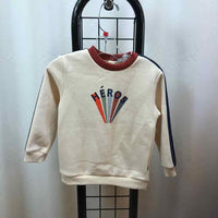 Cadet Rousselle Cream Graphic Child Size 36 Months Boy's Sweatshirt
