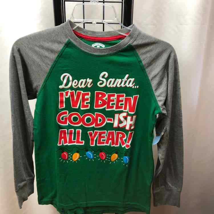 Green Christmas Child Size 10/12 Girl's Shirt
