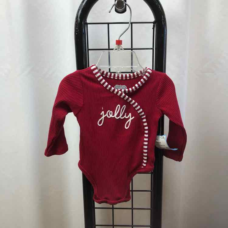 mudpie Red Christmas Child Size 0-3 m Boy's Shirt