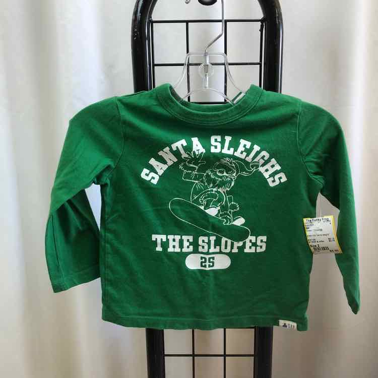 Gap Green Christmas Child Size 2 Boy's Shirt