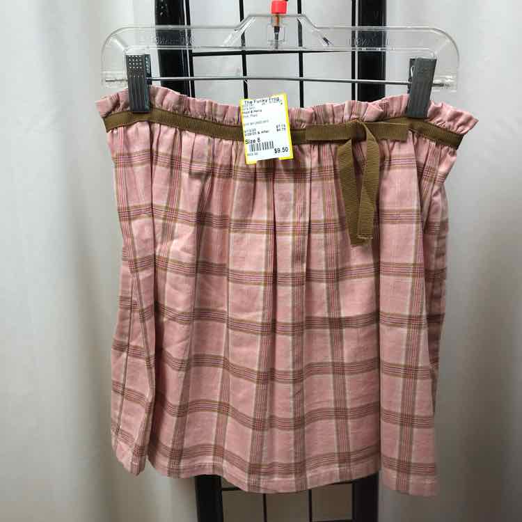 Hope & Henry Pink Plaid Child Size 8 Girl's Skirt