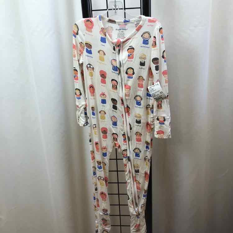 Angel Dear White Patterned Child Size 12-18 m Girl's Pajamas