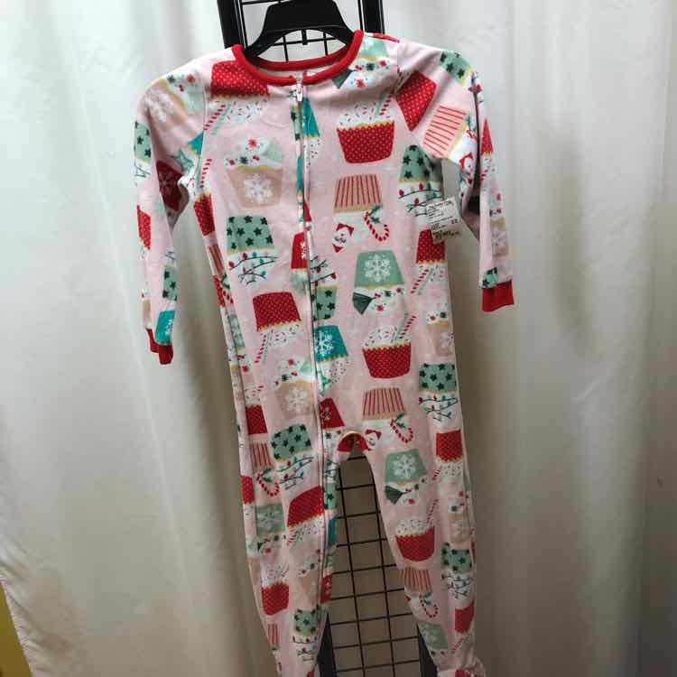 Carter's Pink Christmas Child Size 6 Girl's Pajamas