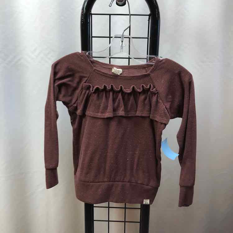 Lulu & Roo Red Flecked Child Size 4 Girl's Shirt