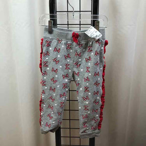 Disney Gray Patterned Child Size 4 Girl's Sweatpants