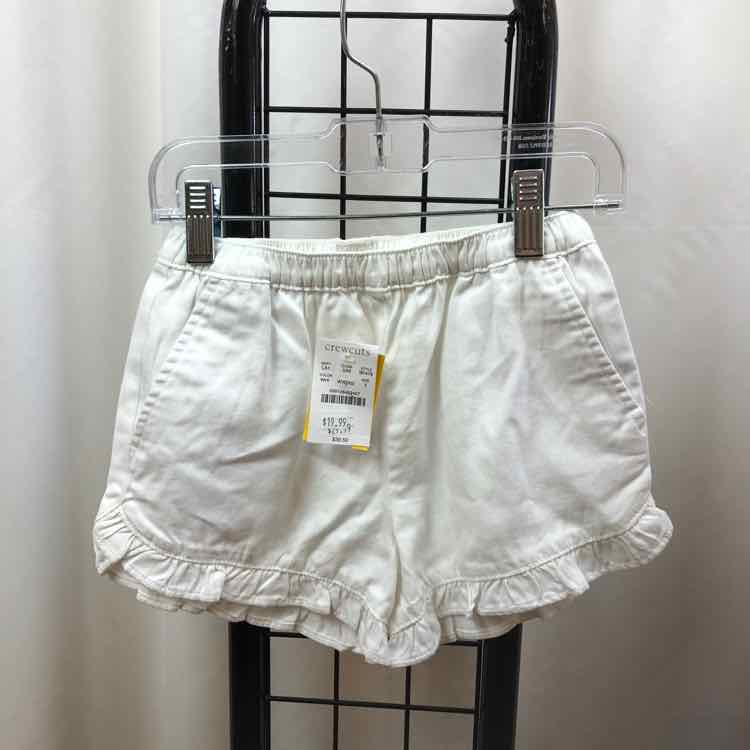 Crew Cuts White Solid Child Size 5 Girl's Skirt