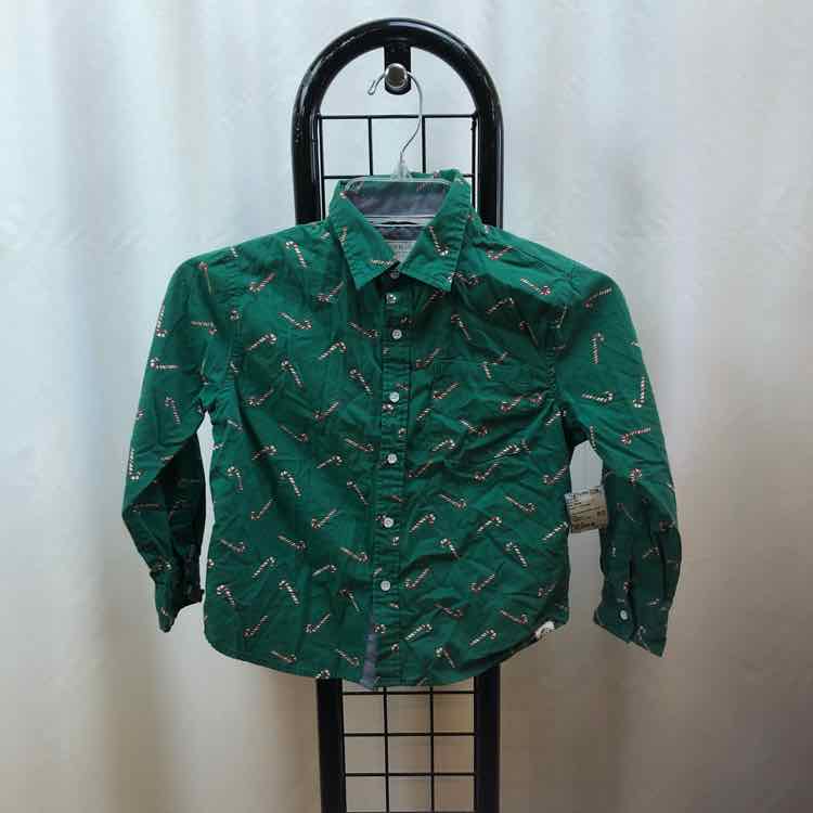 Free Planet Green Christmas Child Size 6 Boy's Shirt