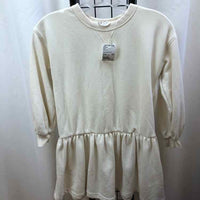 H & M White Solid Child Size 6X/7 Girl's Dress