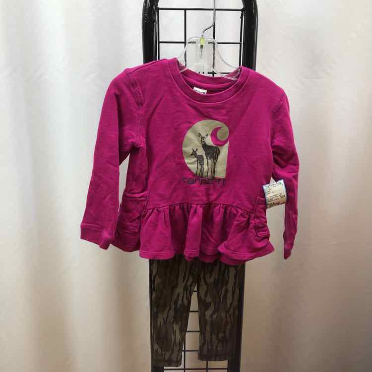 Carhartt Purple Logo Child Size 2 Girl's Outfit