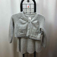 Max Studio Gray Solid Child Size 6/7 Girl's Outfit