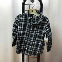 Carter's Black Plaid Child Size 3 Boy's Shirt