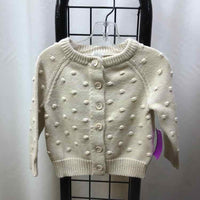 Jamie Kay Cream Solid Child Size 12 m Girl's Sweater
