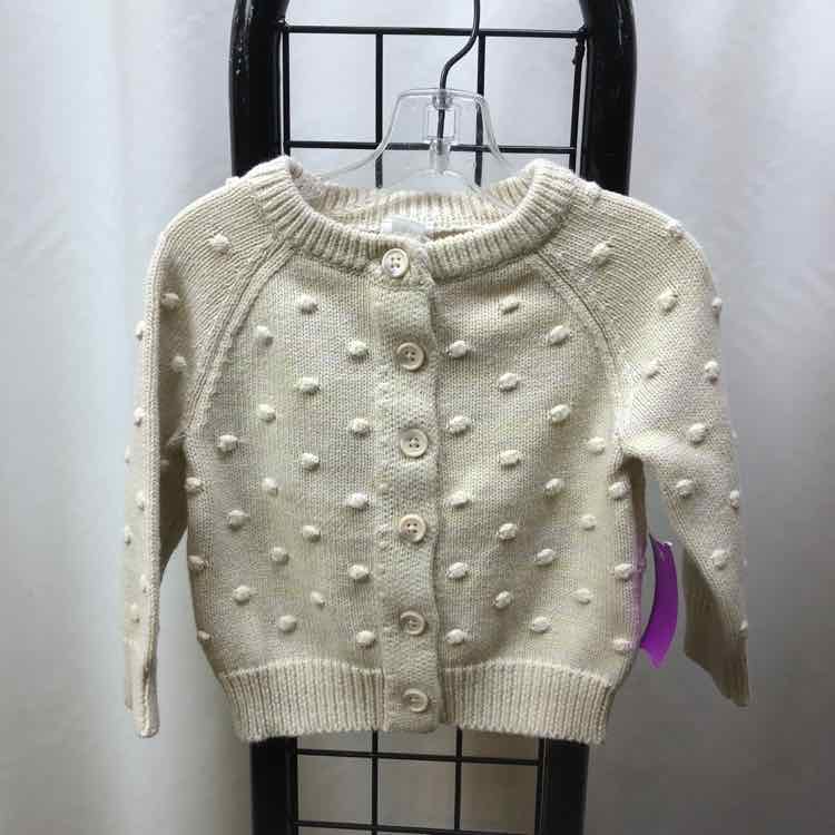 Jamie Kay Cream Solid Child Size 12 m Girl's Sweater