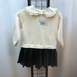 Zara White Solid Child Size 6 Girl's Dress