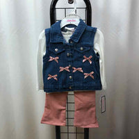 Little Lass White Solid Child Size 2 Girl's Outfit