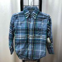 Polo-Ralph Lauren Baby Blue Plaid Child Size 6 Boy's Shirt