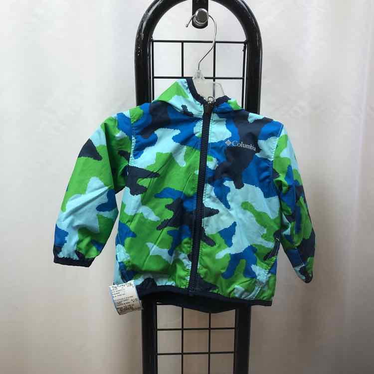 Columbia Blue Patterned Child Size 12-18 m Girl's Jacket/Blazer