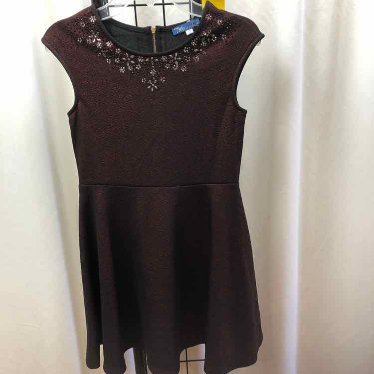 TM by Truly Me Red Sparkly Child Size 12 Girl's Dress