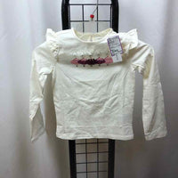 Janie and Jack White Graphic Child Size 7 Girl's Shirt