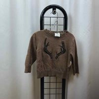 Genuine Kids Brown Graphic Child Size 2 Boy's Sweater