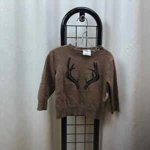 Genuine Kids Brown Graphic Child Size 2 Boy's Sweater